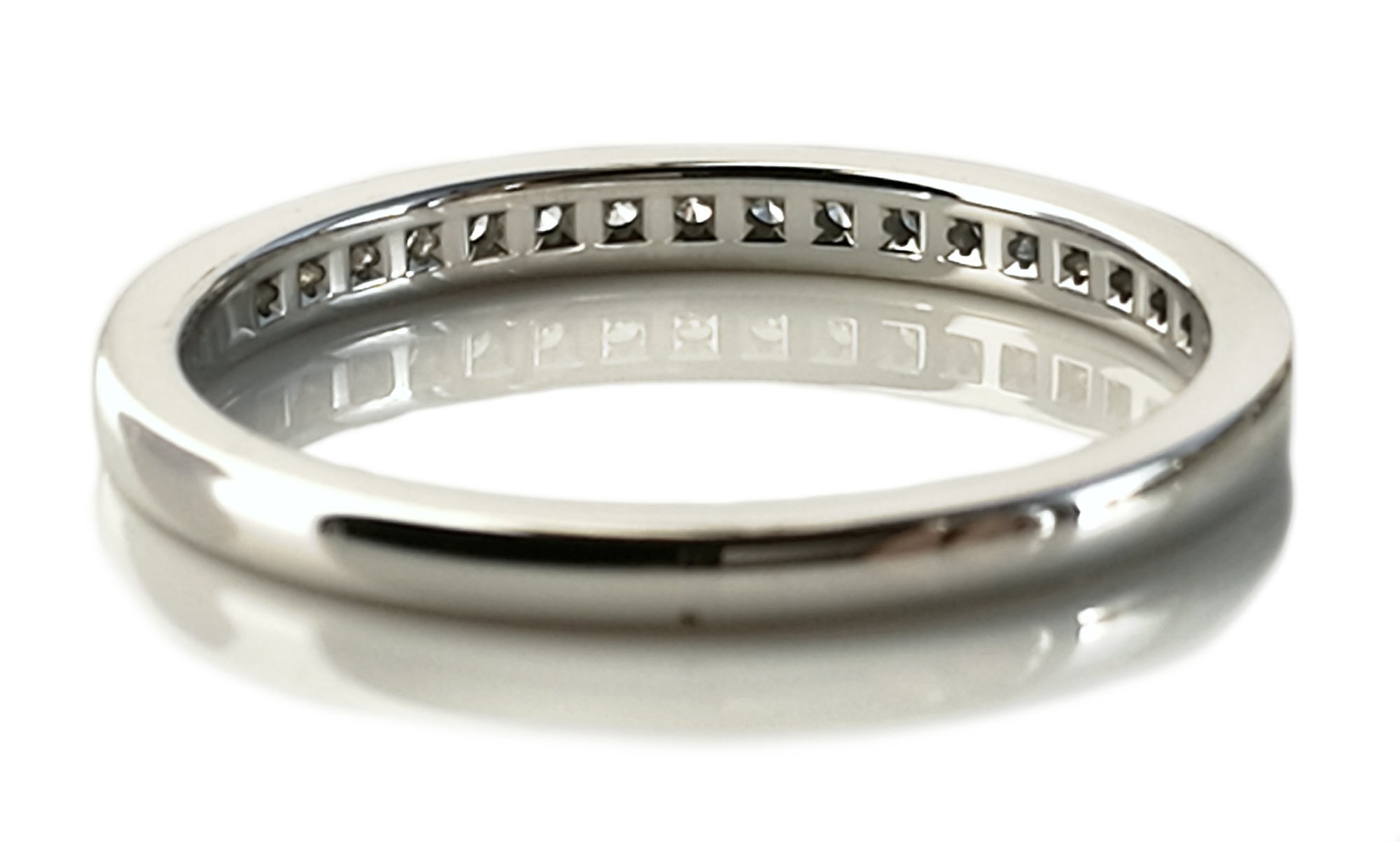 Tiffany & Co. Diamond 2mm 0.17ct Eternity Wedding Band Ring, Size O