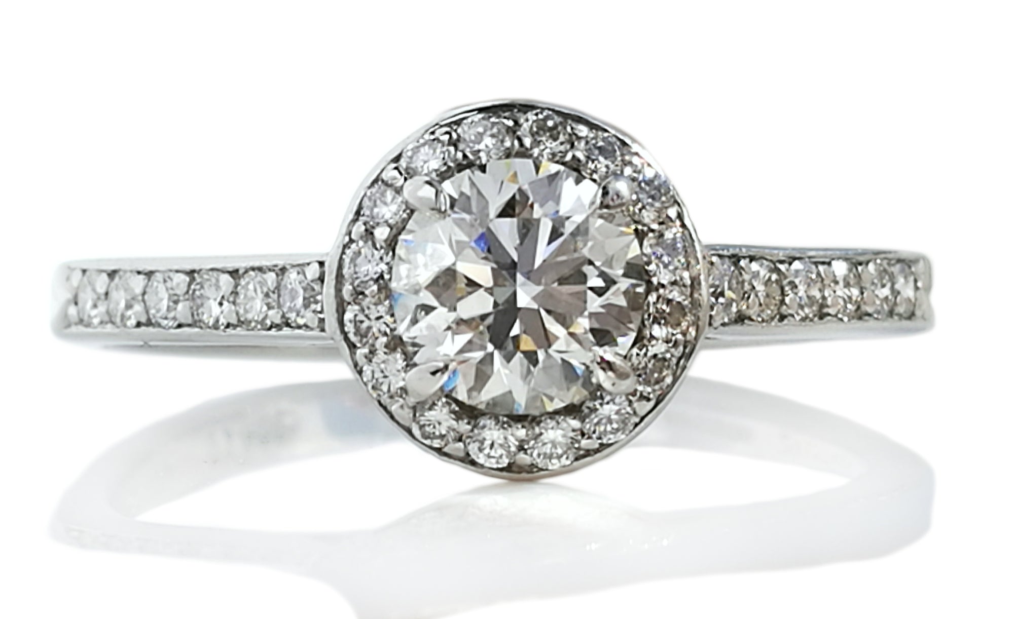 Tiffany & Co. 0.70tcw I/IF Triple-X Embrace Diamond Engagement Ring