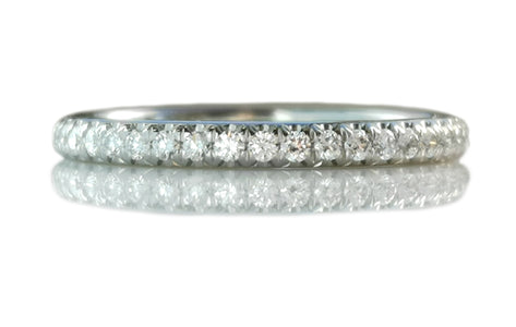 Tiffany & Co .17ct Diamond Soleste Band Ring SZ L