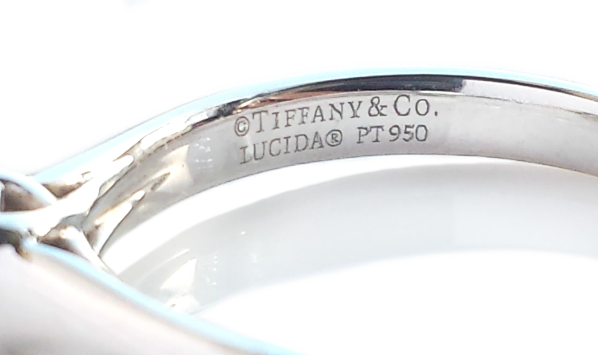 Tiffany & Co. 0.44ct H/VVS2 Triple-X Lucida Diamond Engagement Ring