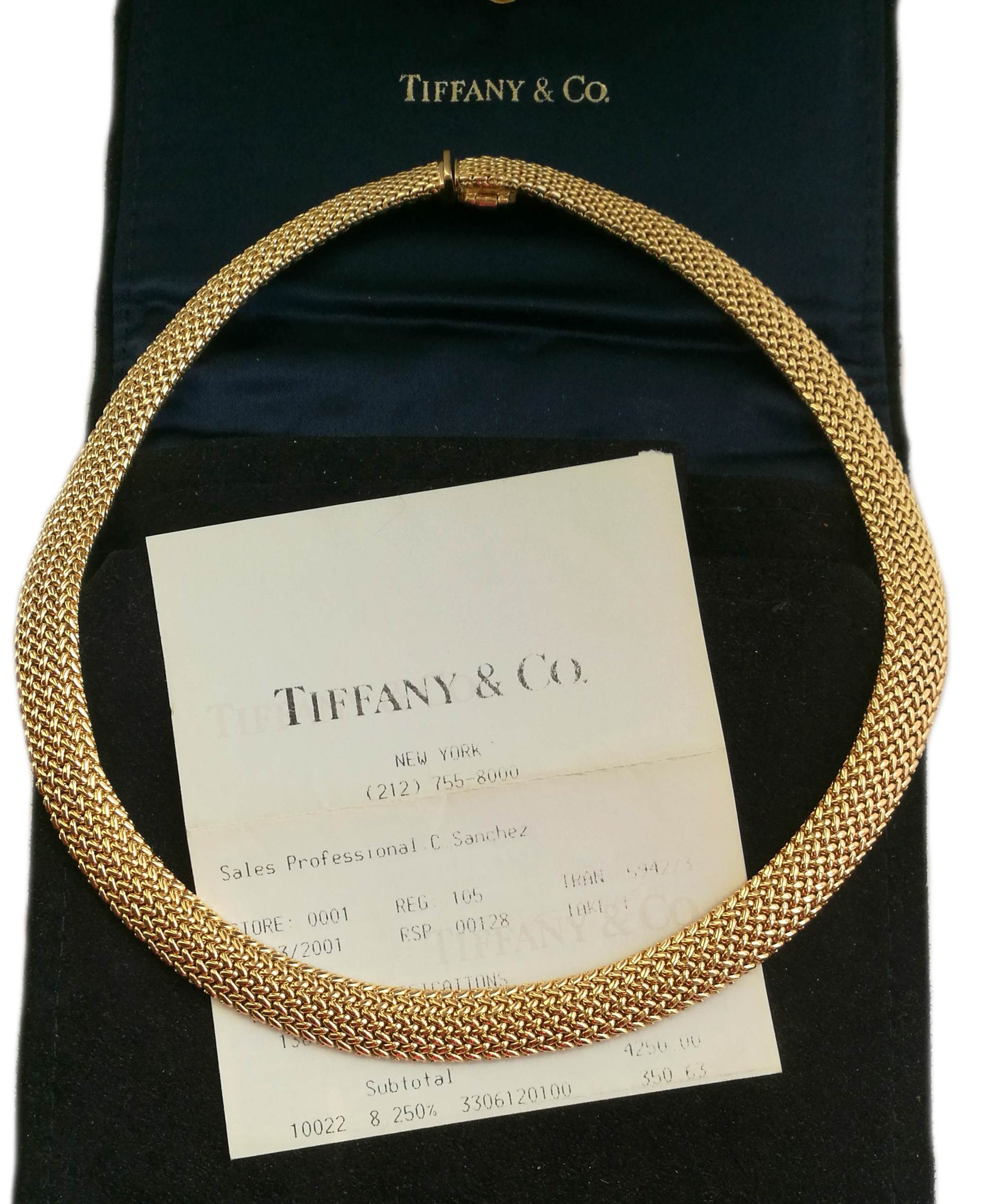 Tiffany & Co. 18k Yellow Gold Somerset Necklace, 16 inch