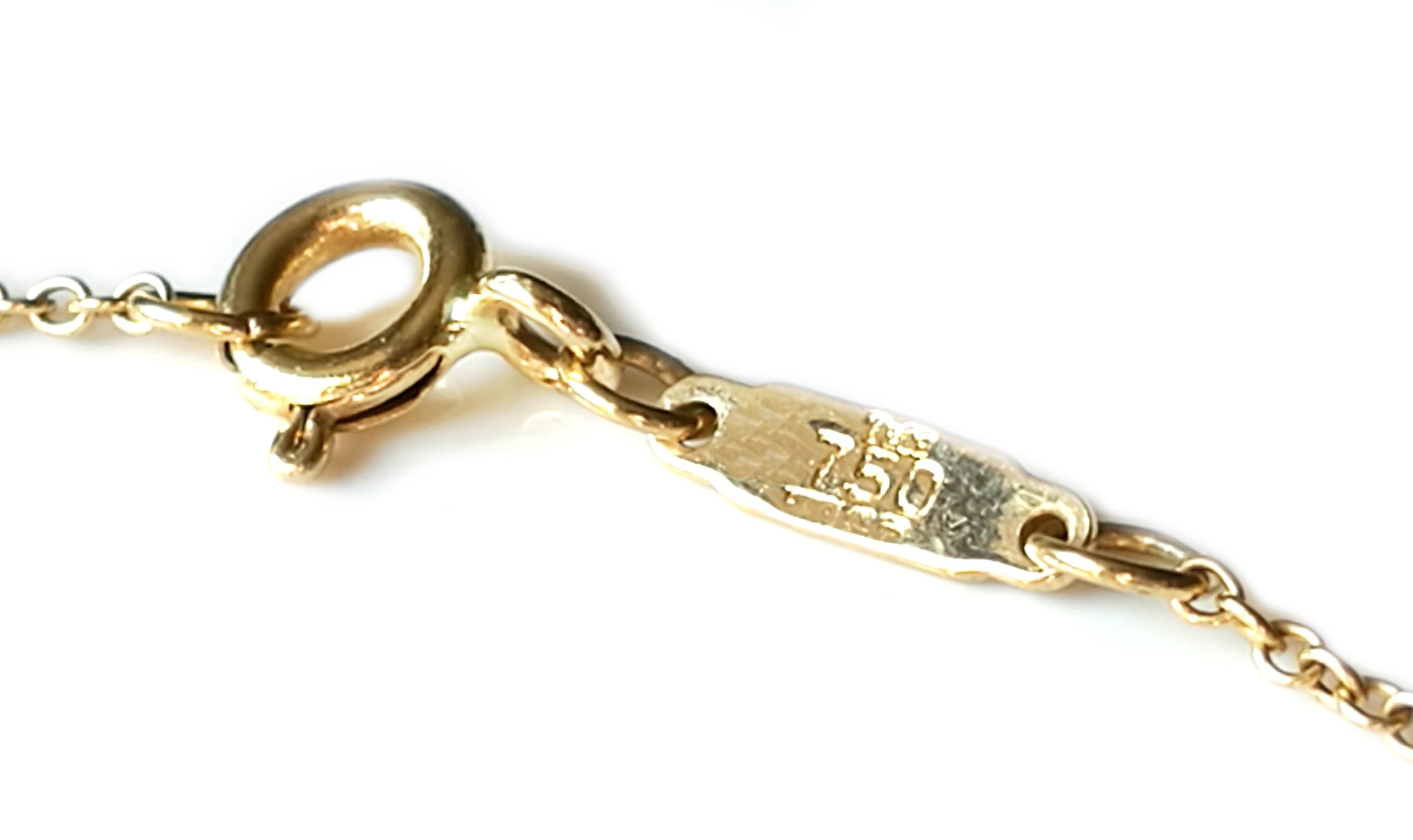 Tiffany & Co. 0.42ct Diamond and 18k Yellow Gold Cross Pendant, 16 inch