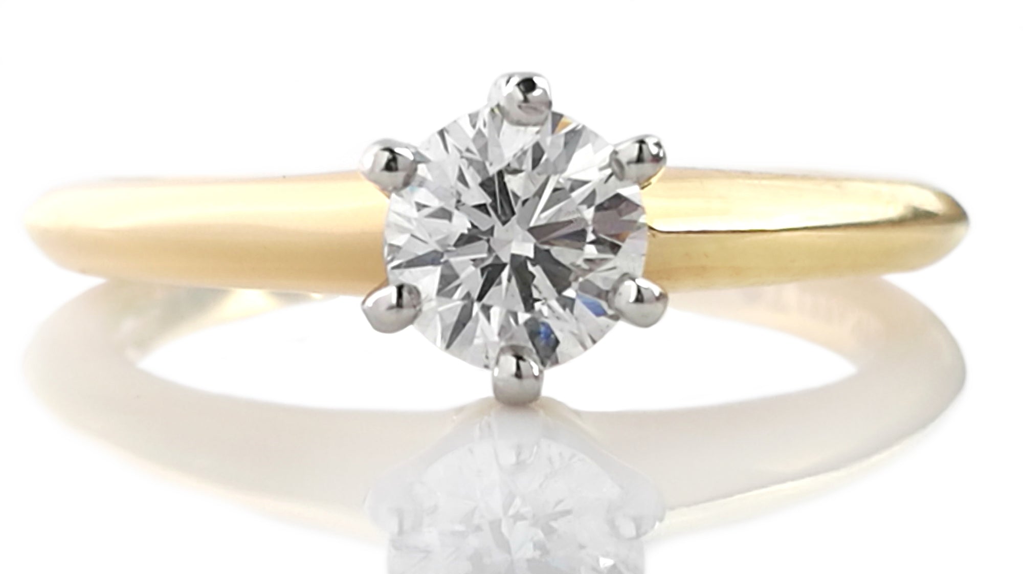 Tiffany & Co. 0.43ct G/VS Round Brilliant Diamond Engagement Ring in 18k Yellow Gold