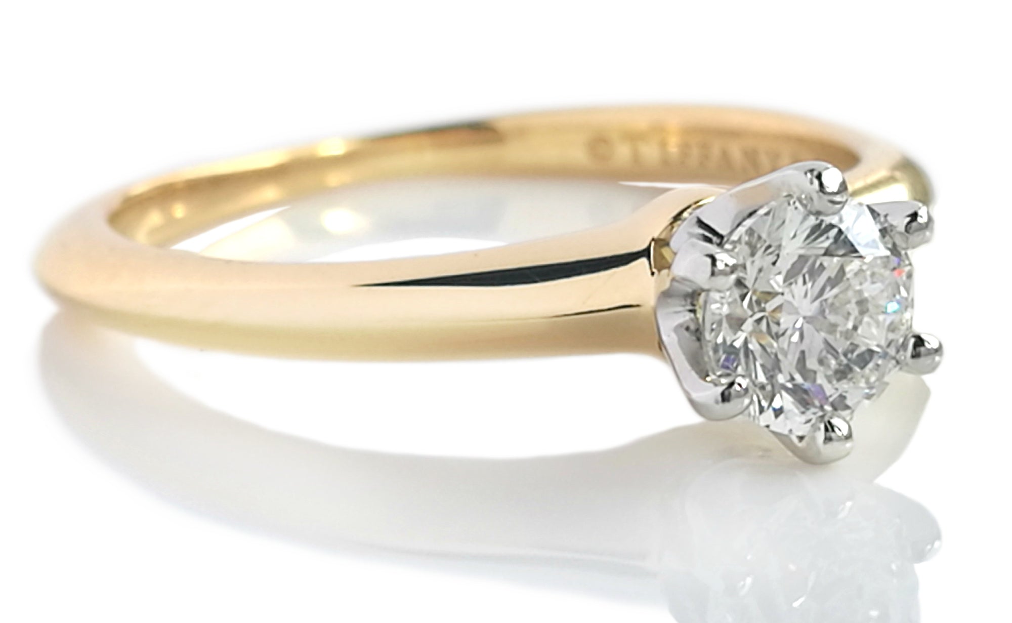 Tiffany & Co. 0.43ct G/VS Round Brilliant Diamond Engagement Ring in 18k Yellow Gold