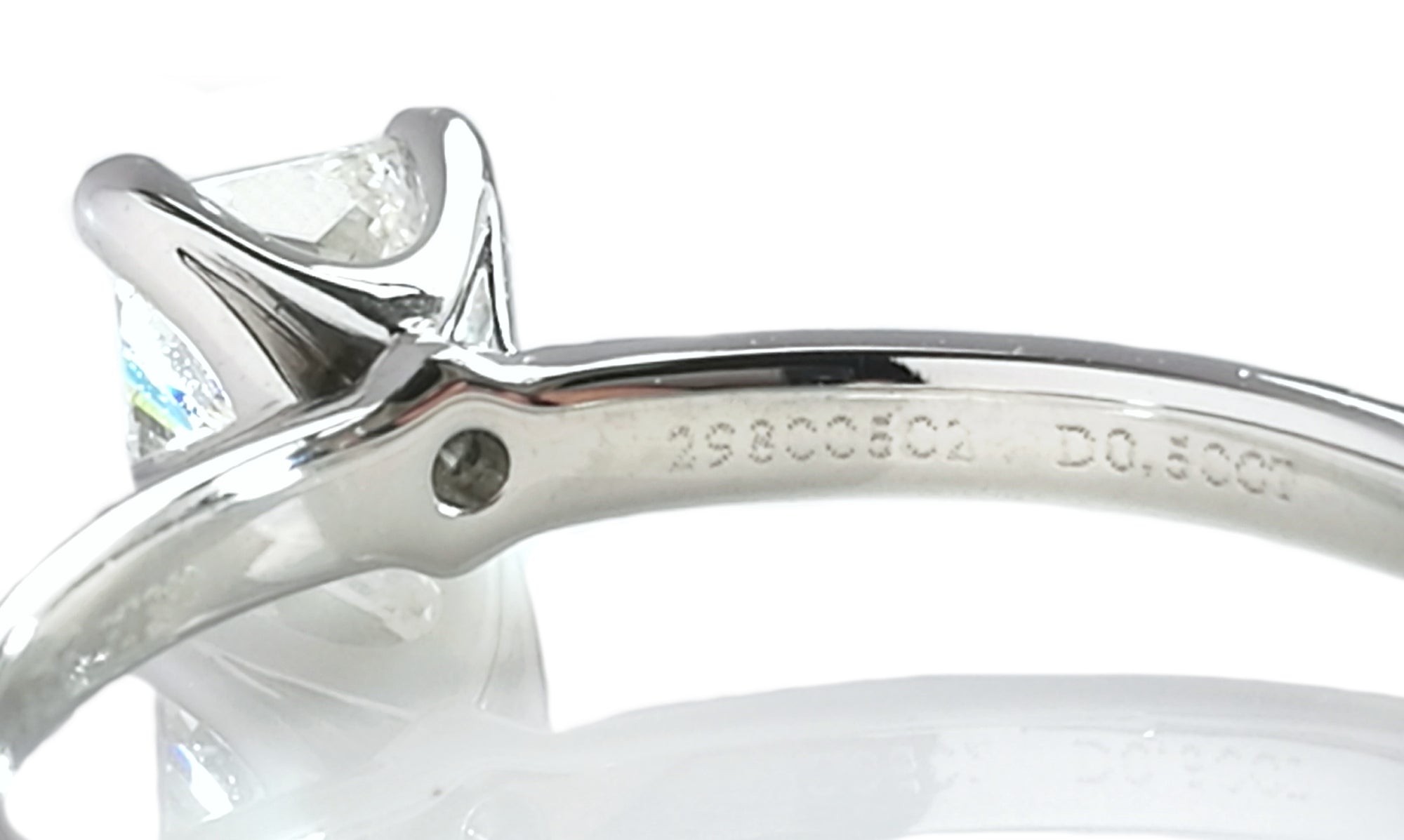 Tiffany & Co. 0.50ct G/VVS1 Triple-X Princess Cut Diamond Engagement Ring