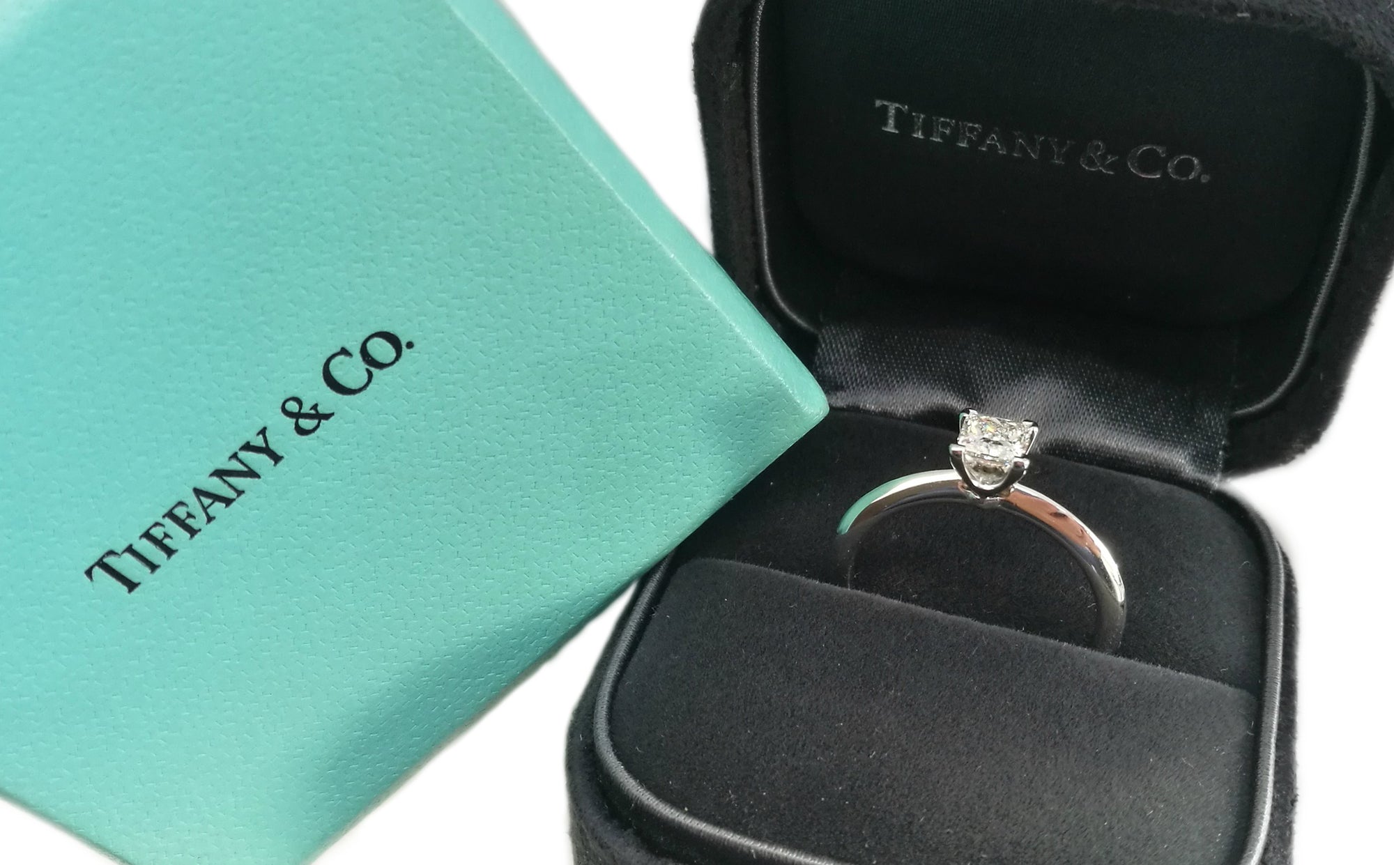 Tiffany & Co. 0.50ct G/VVS1 Triple-X Princess Cut Diamond Engagement Ring