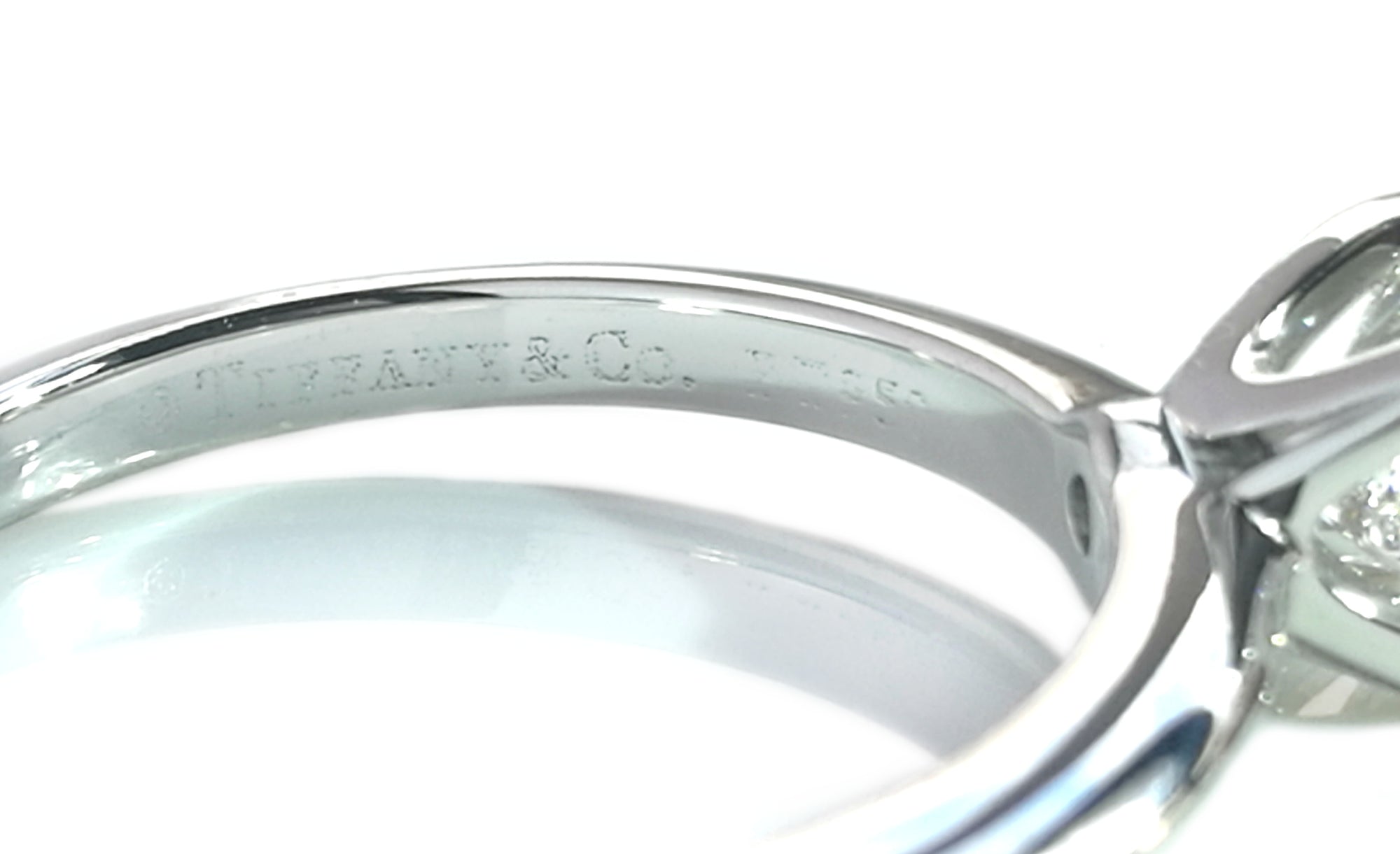 Tiffany & Co. 0.41ct G/SI1 Princess Cut Diamond Engagement Ring