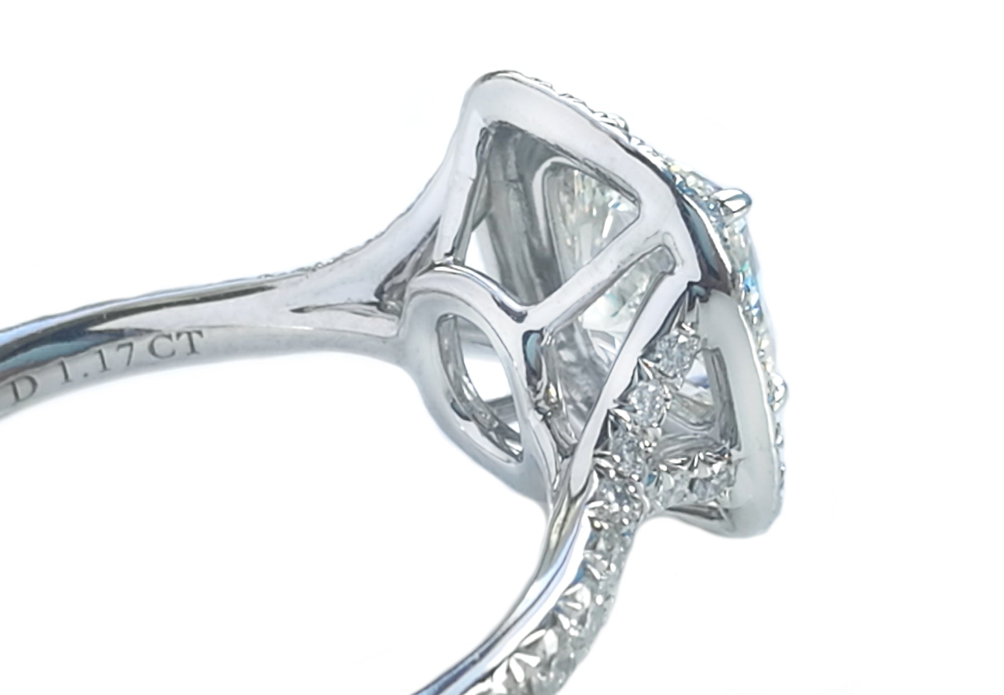 Tiffany & Co 1.44tcw Triple XXX VS2 Soleste Diamond Engagement Ring SZ J