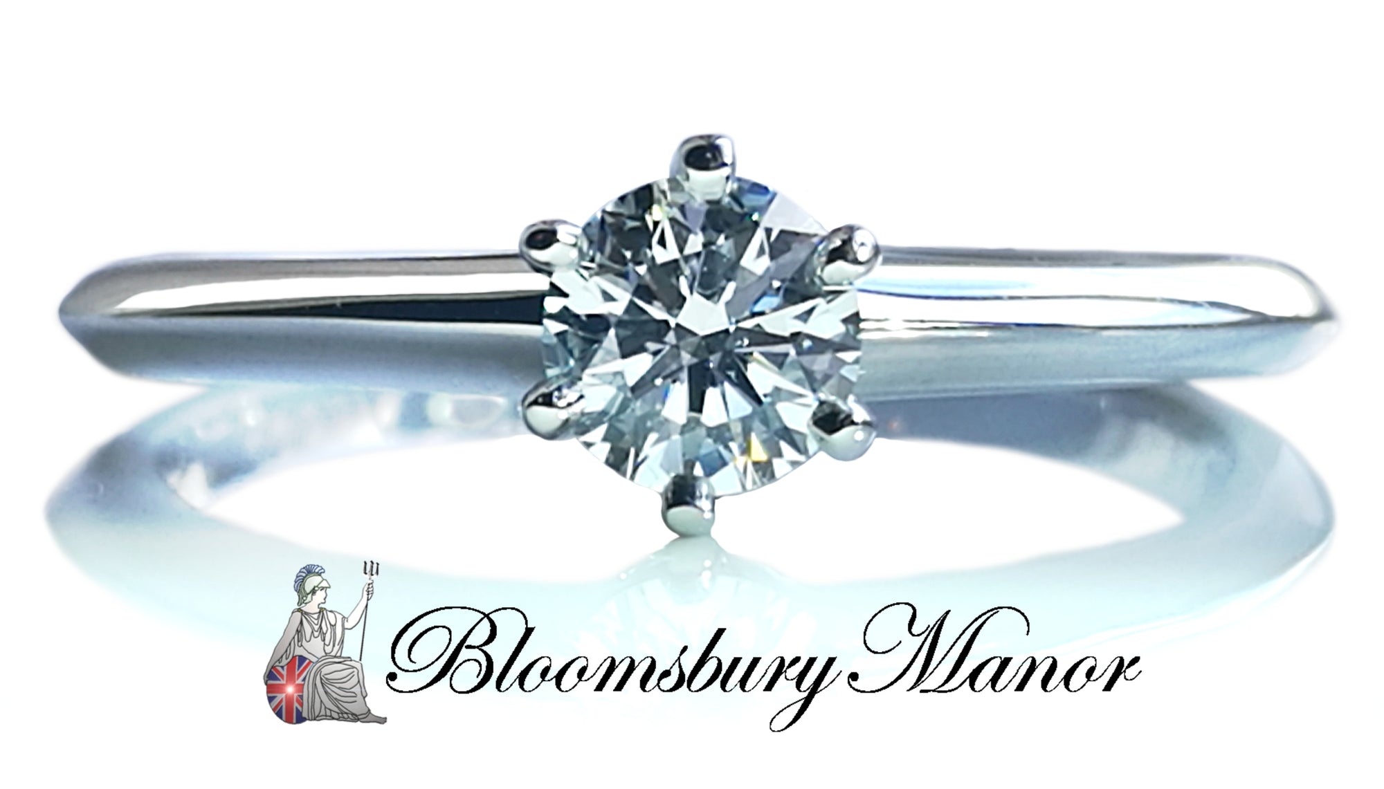 Tiffany & Co. 0.38ct E/VS1 Round Brilliant Cut Diamond Engagement Ring