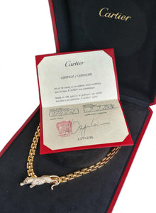 Cartier Panthere Necklace with Certificate Box
