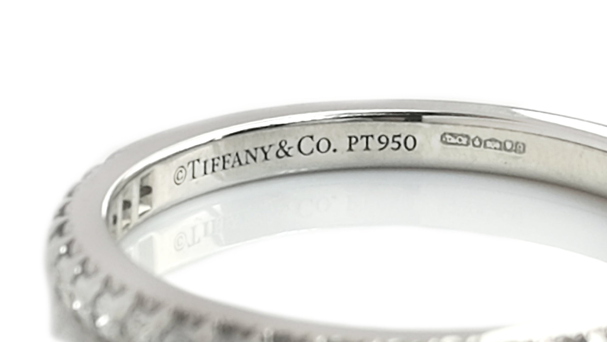 Tiffany & Co 2.mm Shared Setting Diamond Eternity Wedding Band Ring L