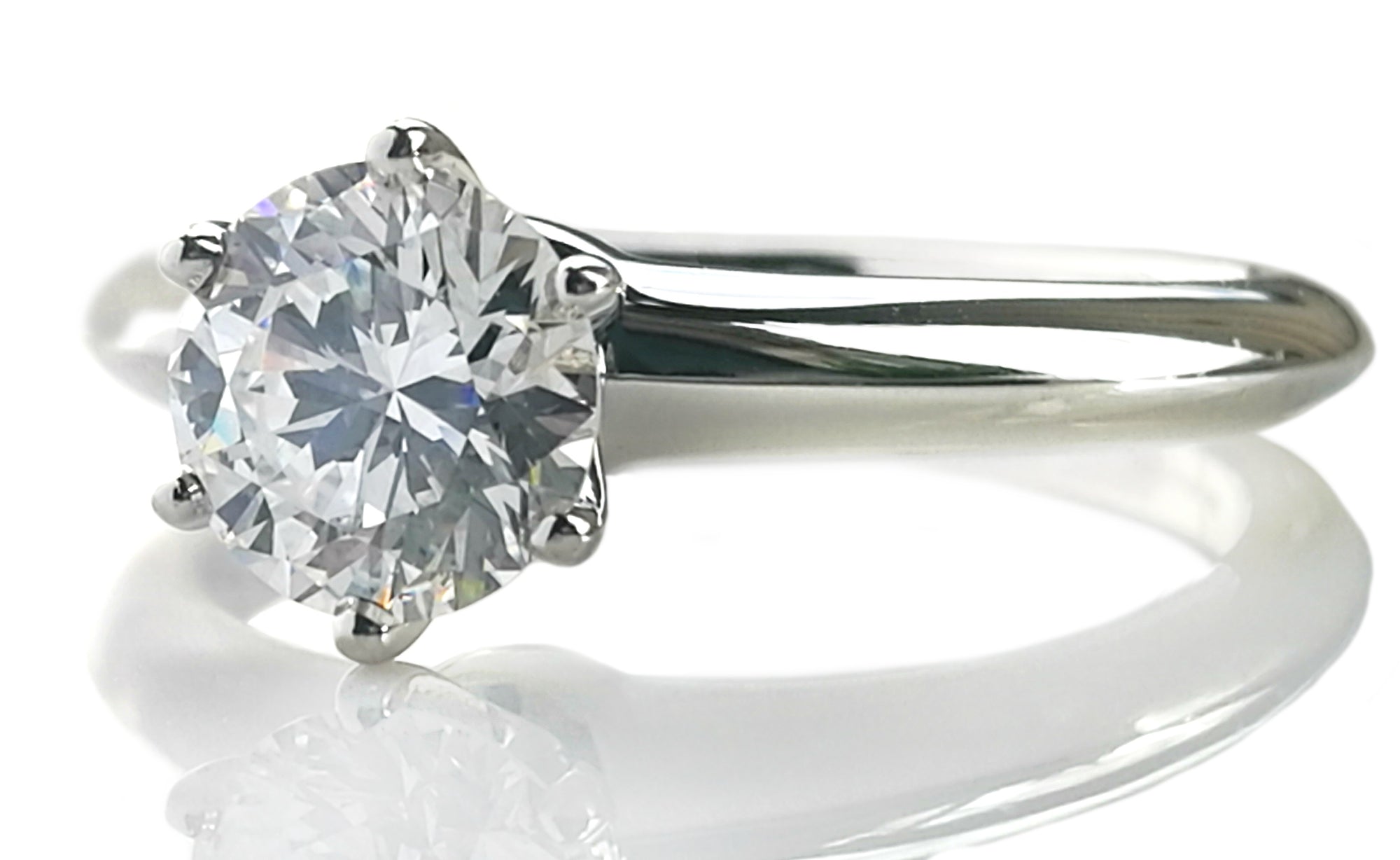 Tiffany & Co. 0.89ct E/VVS2 Triple-X Round Brilliant Diamond Engagement Ring