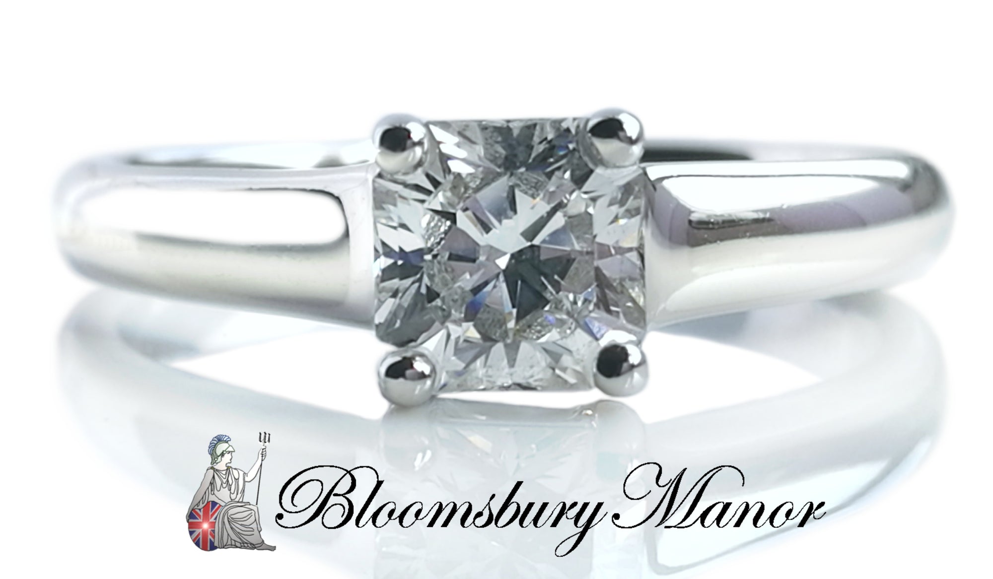 Tiffany & Co .52ct G/VS Lucida Diamond Engagement Ring SZ I 