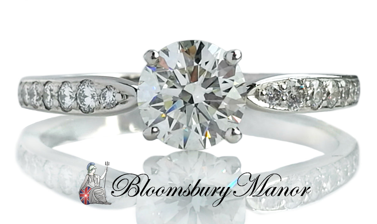 Tiffany & Co Harmony I/VS1 .88tcw Round Brilliant Diamond Engagement Ring