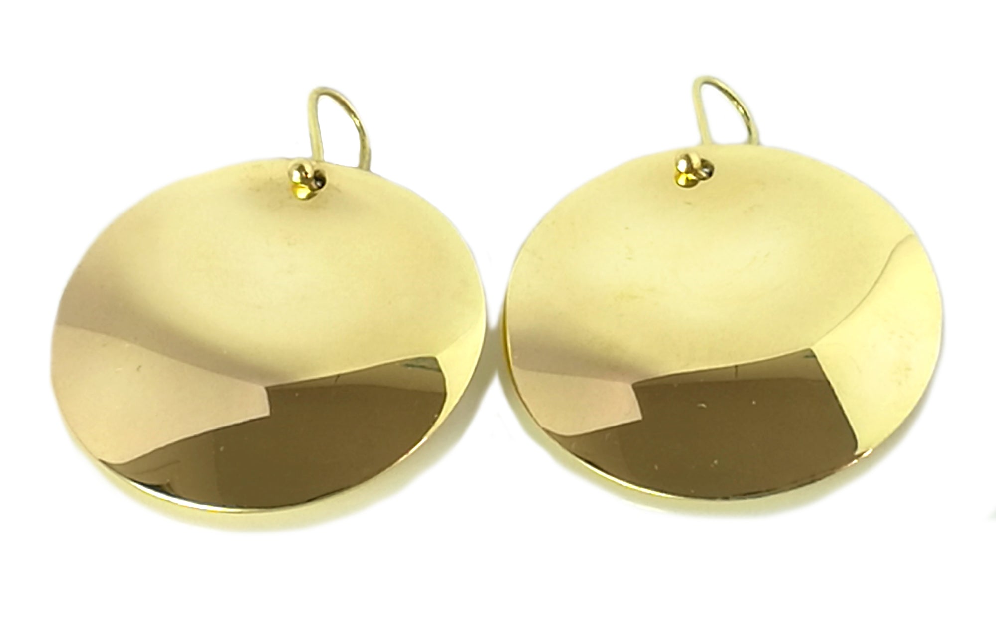 Tiffany & Co. Elsa Peretti Round Disc Earrings in 18k Yellow Gold, Large (30mm)