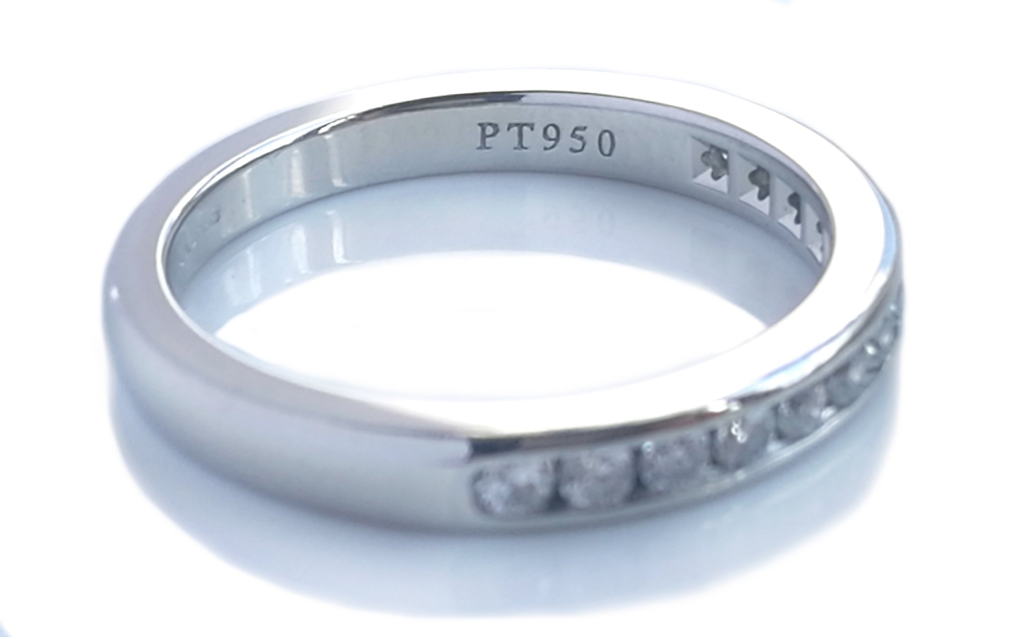 Tiffany & Co. 2.5mm Channel Set Diamond Eternity Ring / Wedding Band