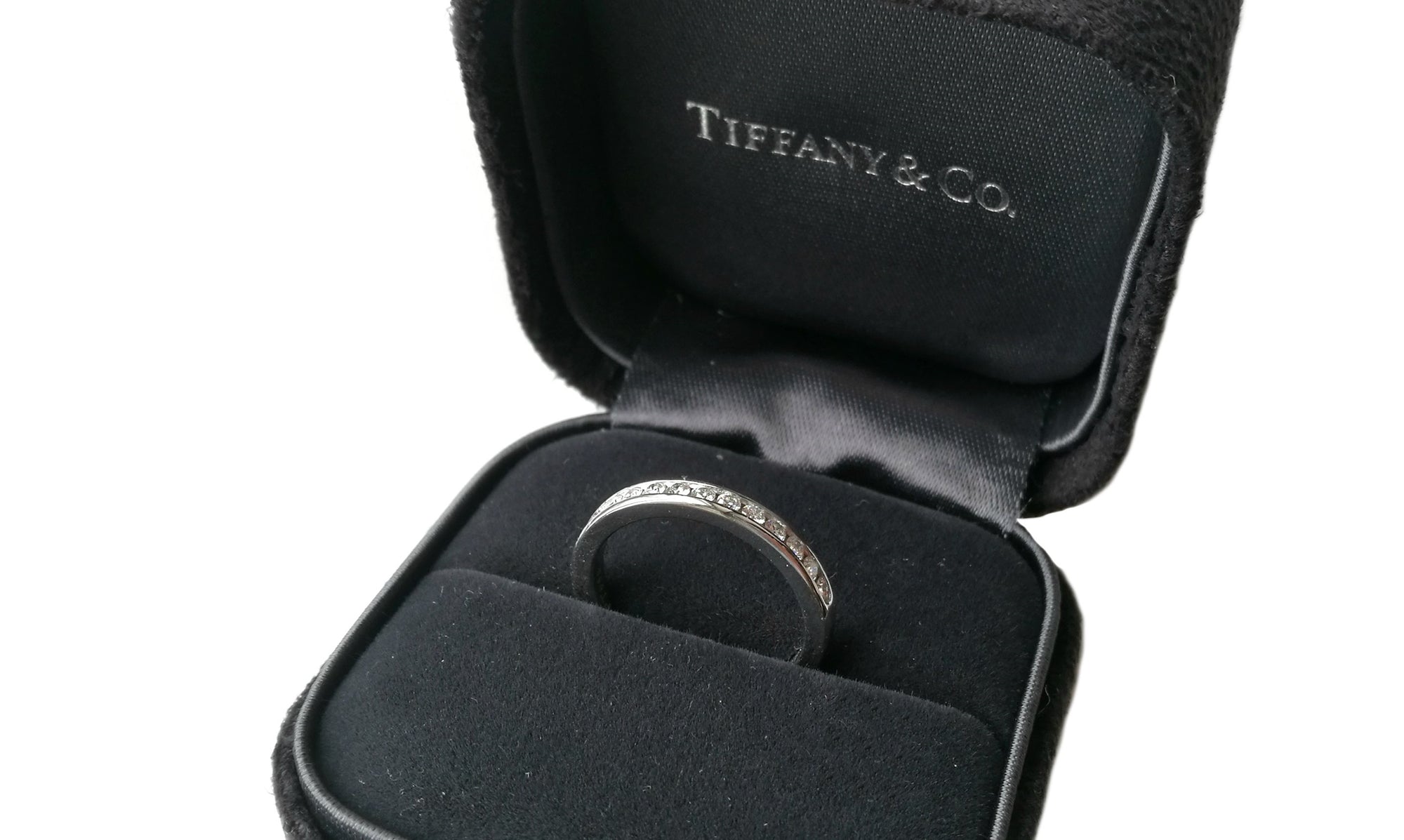 Tiffany & Co. 2.5mm Channel Set Diamond Eternity Ring / Wedding Band