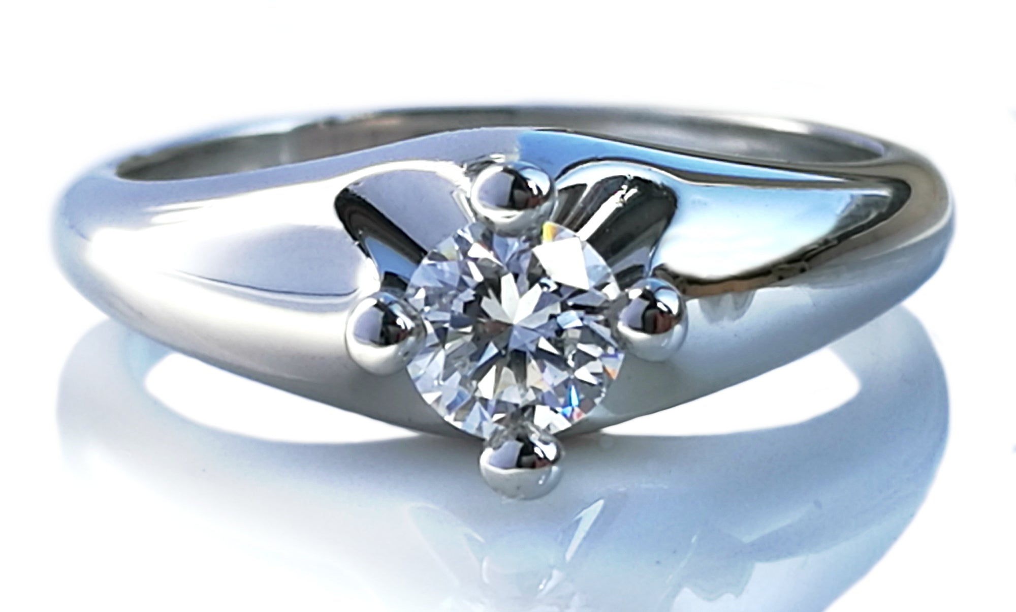 Bulgari Corona 0.30ct F/VVS2 Round Brilliant Diamond Engagement Ring
