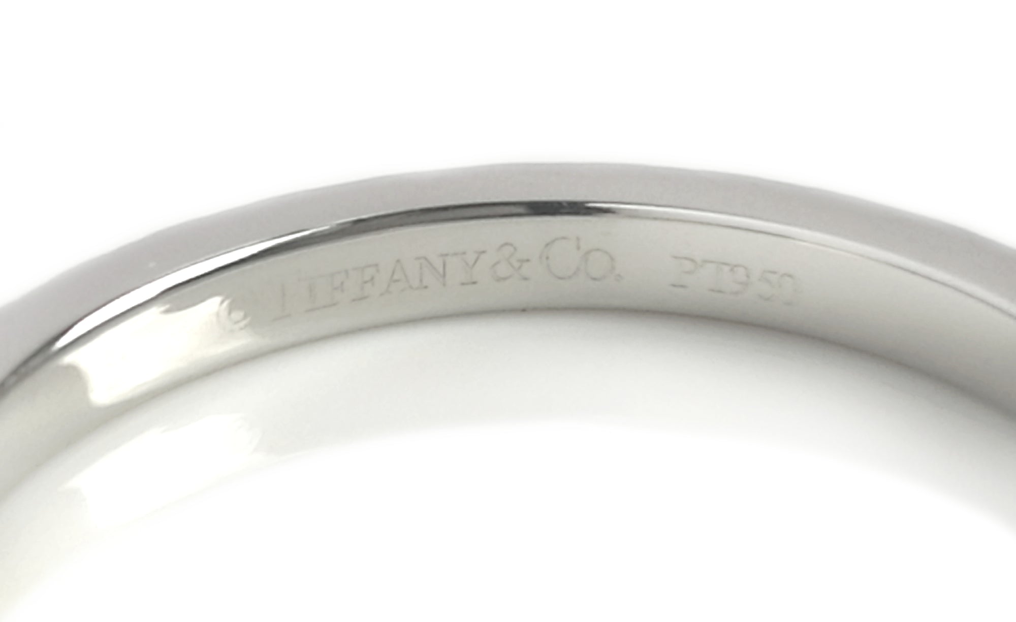 Tiffany & Co. Novo 2mm 0.36ct Full Diamond Wedding Band / Eternity Ring, Size L