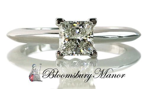 Tiffany & Co .40ct I/VS1 Princess Cut Diamond Engagement Ring