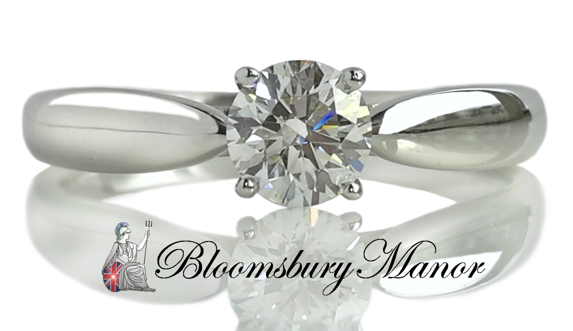 Tiffany & Co .41ct I/VVS1 Round Brilliant Diamond Engagement Ring SZ L