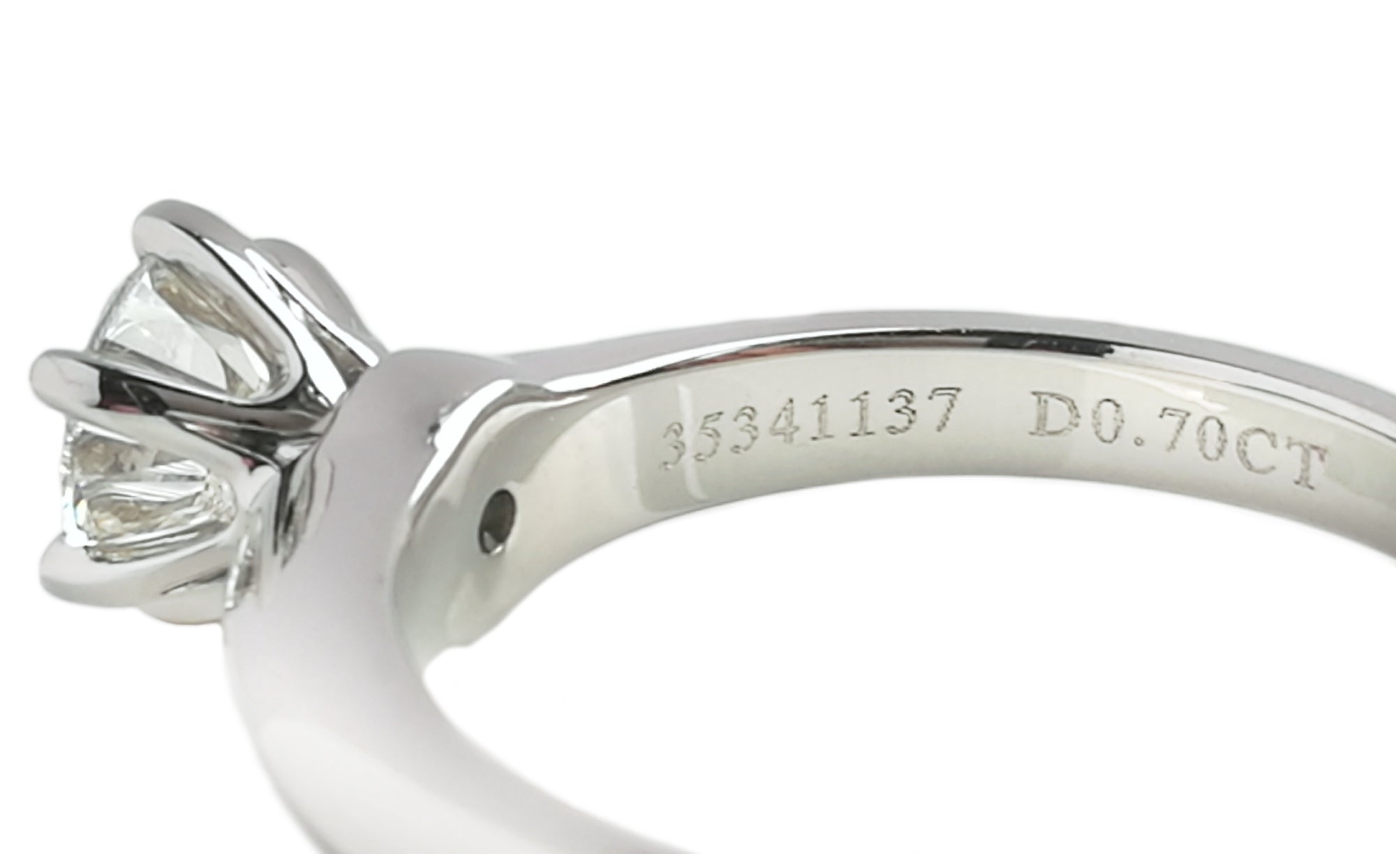 Tiffany & Co. 0.70ct I/VVS2 Triple XXX Round Brilliant Diamond Engagement Ring