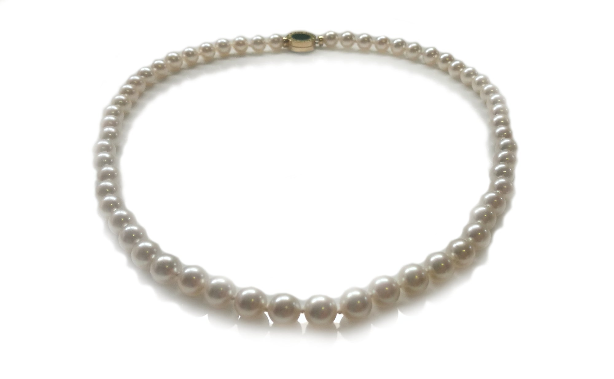 Bulgari Bvlgari 18-inch Pearl & 18k Gold Necklace with Original Case