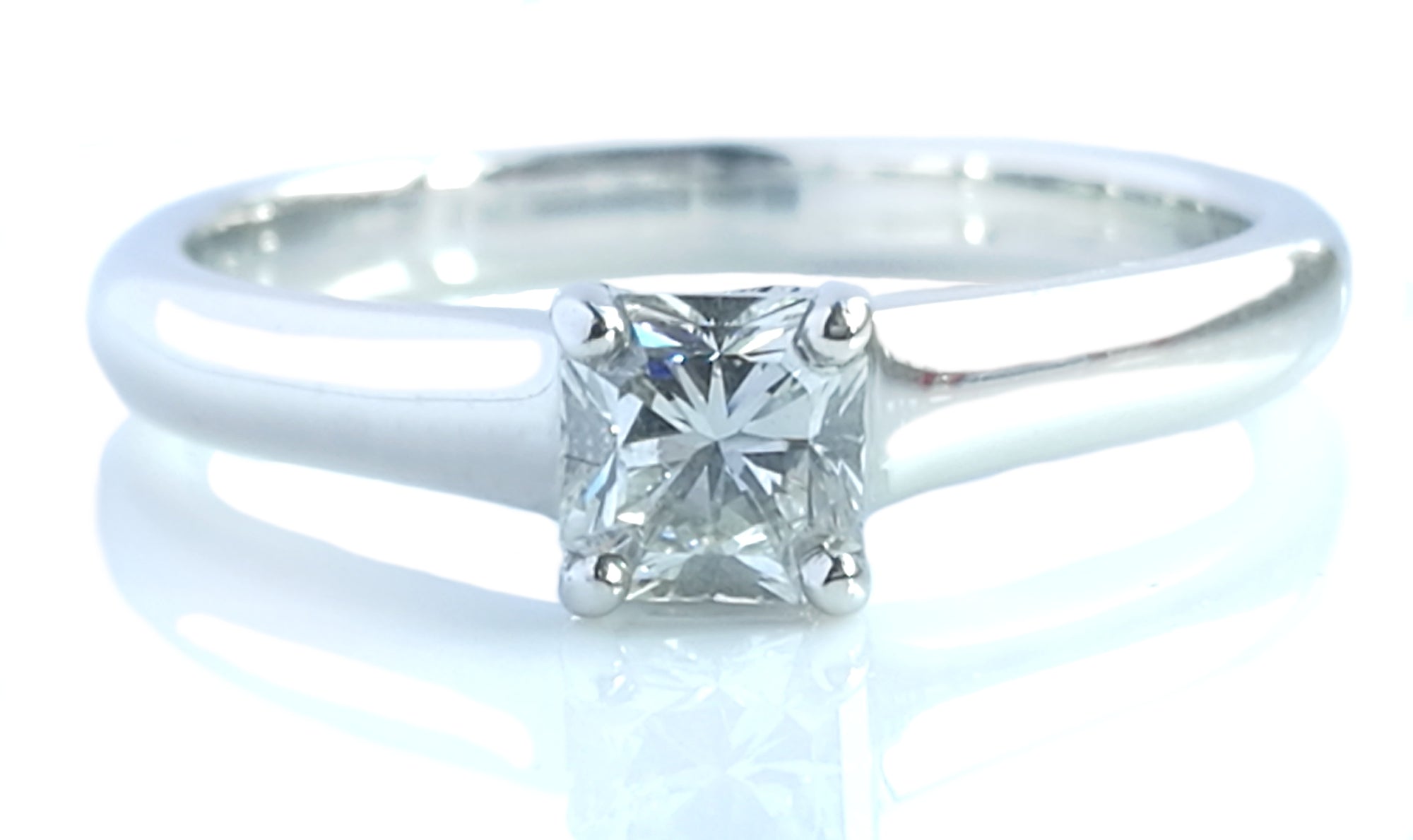 Diamond Engagement Rings for Women Princess cut Solitaire Diamond Ring  Platinum 0.60 carat (G,VS2) (RS 4) | Amazon.com
