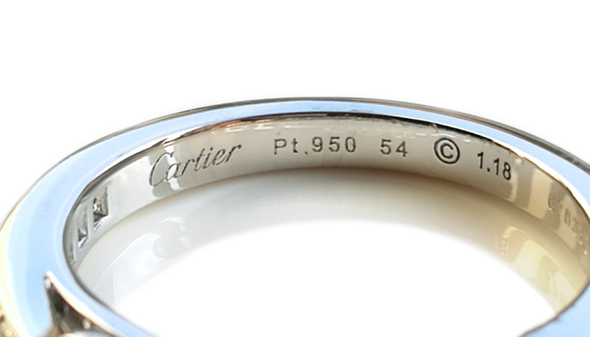Cartier 1.18ct E/VVS1 Triple XXX Ballerine Round Brilliant Diamond Engagement Ring
