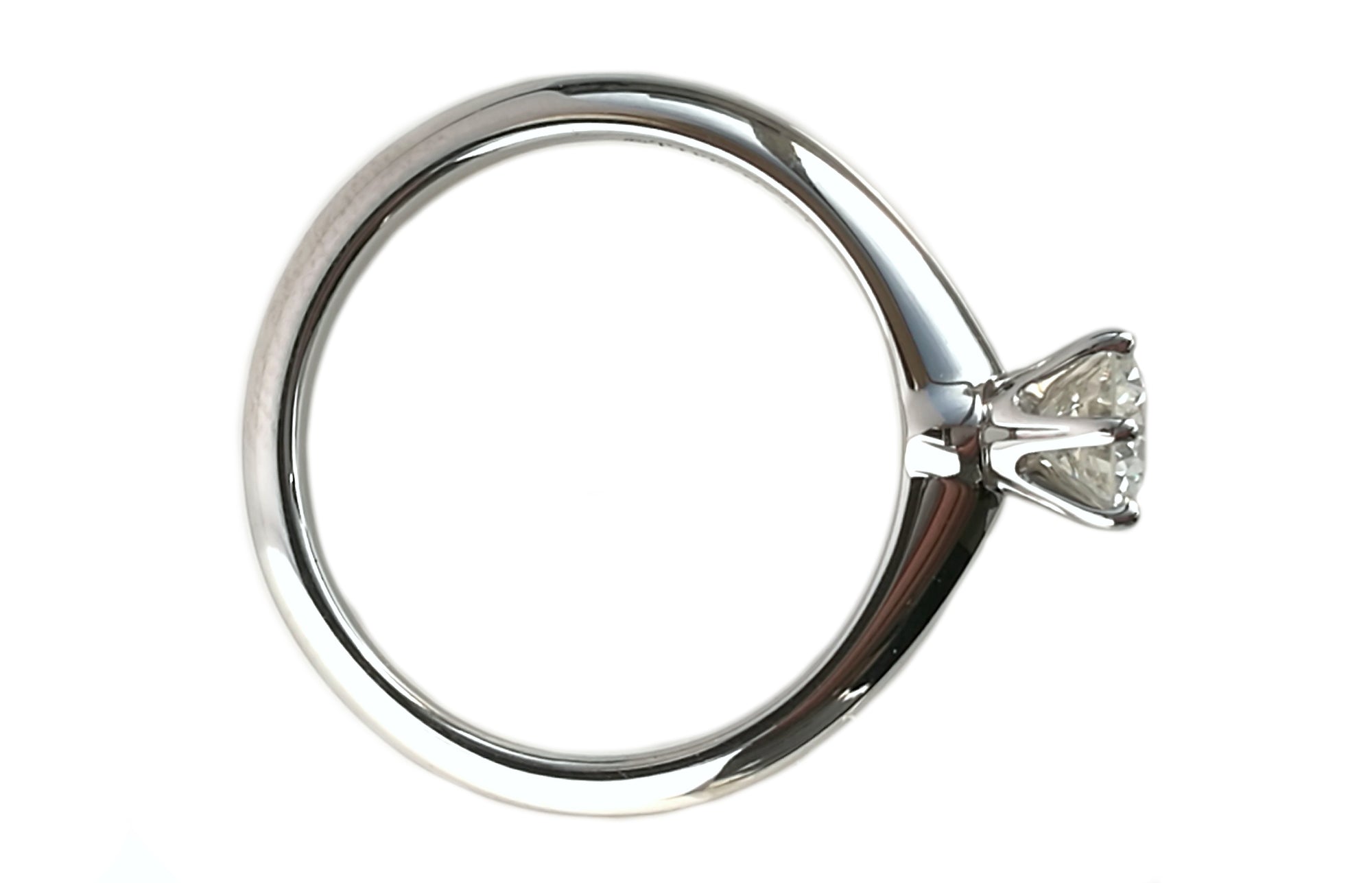 Tiffany & Co. 0.47ct I/VS2 Triple XXX Round Brilliant Diamond Engagement Ring