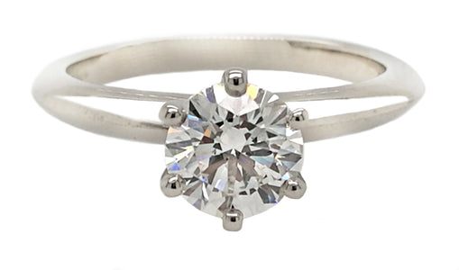 Tiffany & Co. 0.74ct F/VS1 Triple XXX Round Brilliant Diamond Engagement Ring
