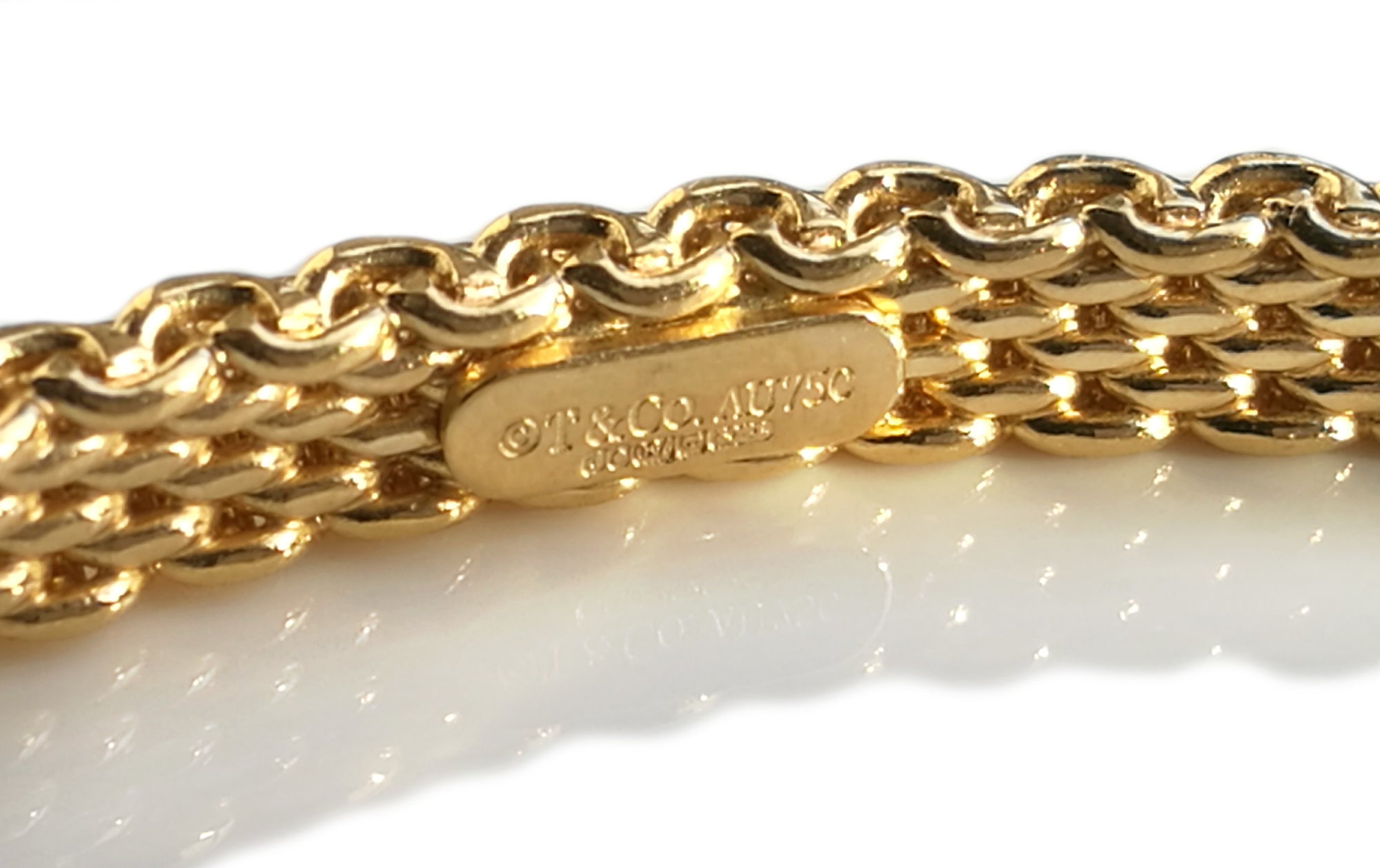 Tiffany & Co. Somerset Bracelet in 18k Yellow Gold Narrow