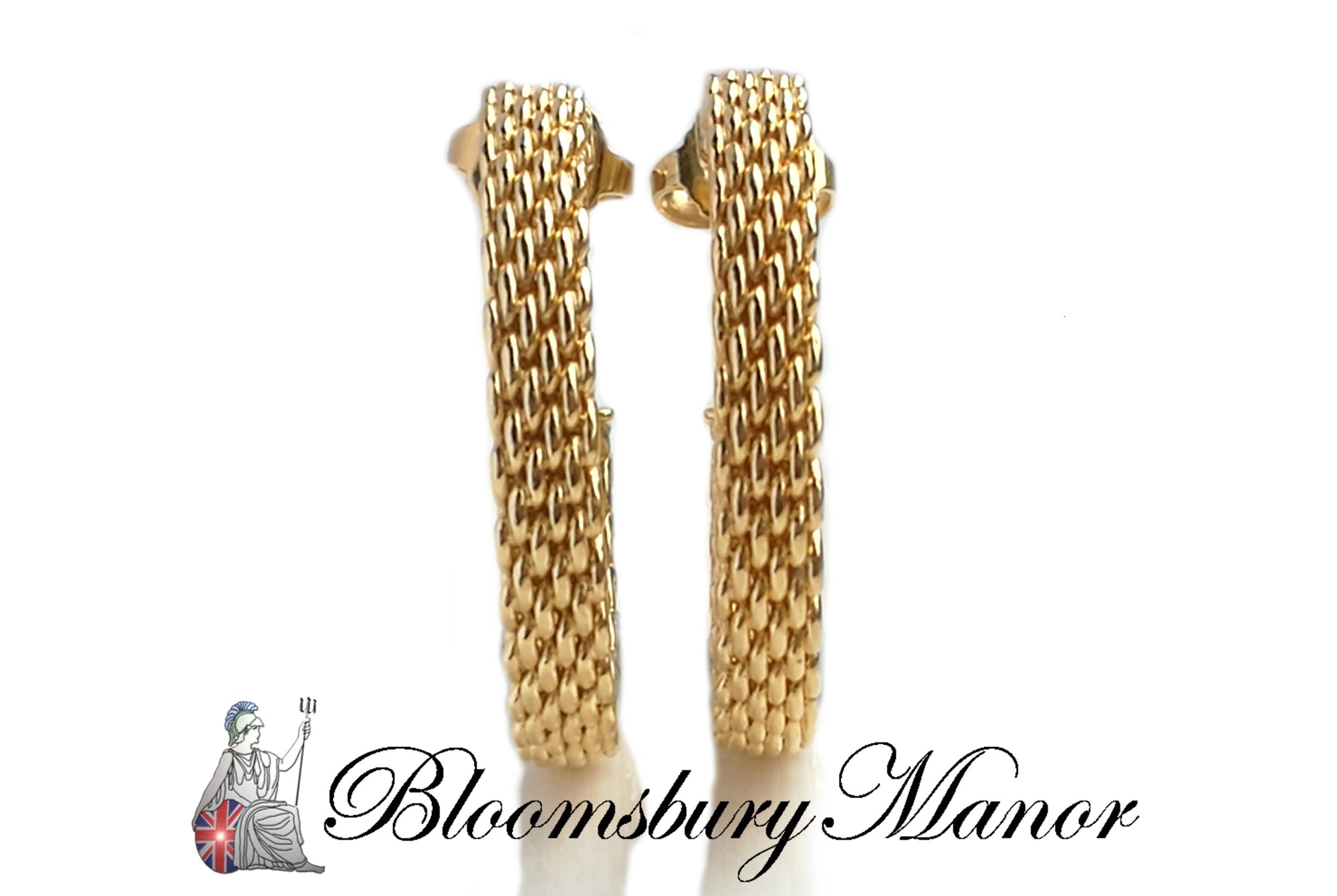 Tiffany & Co Somerset 18k Yellow Gold Medium Earrings