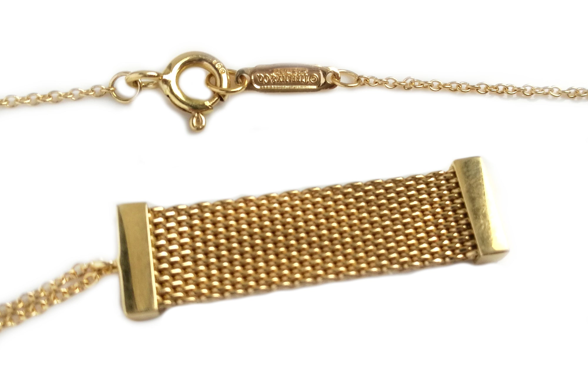 Tiffany & Co. Somerset 18k Yellow Gold & Diamond Pendant / Necklace