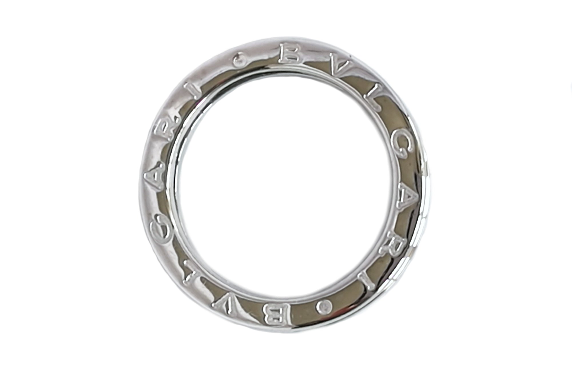 Bulgari Bvlgari Bzero1 Diamond 18k White Gold Ring SZ 51 (L)