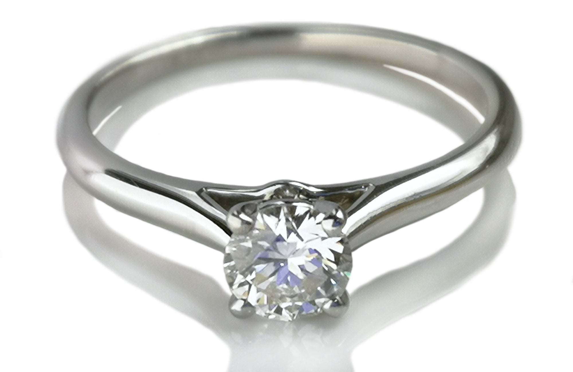 Cartier 0.40ct G/VVS1 Triple XXX 1895 Round Brilliant Diamond Engagement Ring