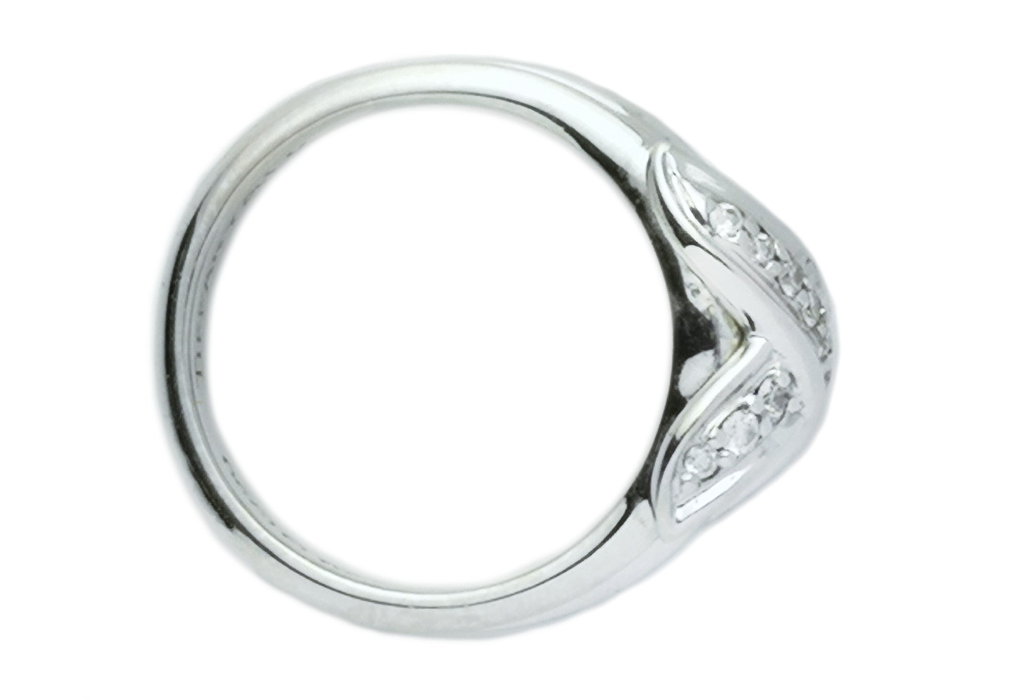 Tiffany & Co. 1990 Signature X Diamond Ring in 18K White Gold