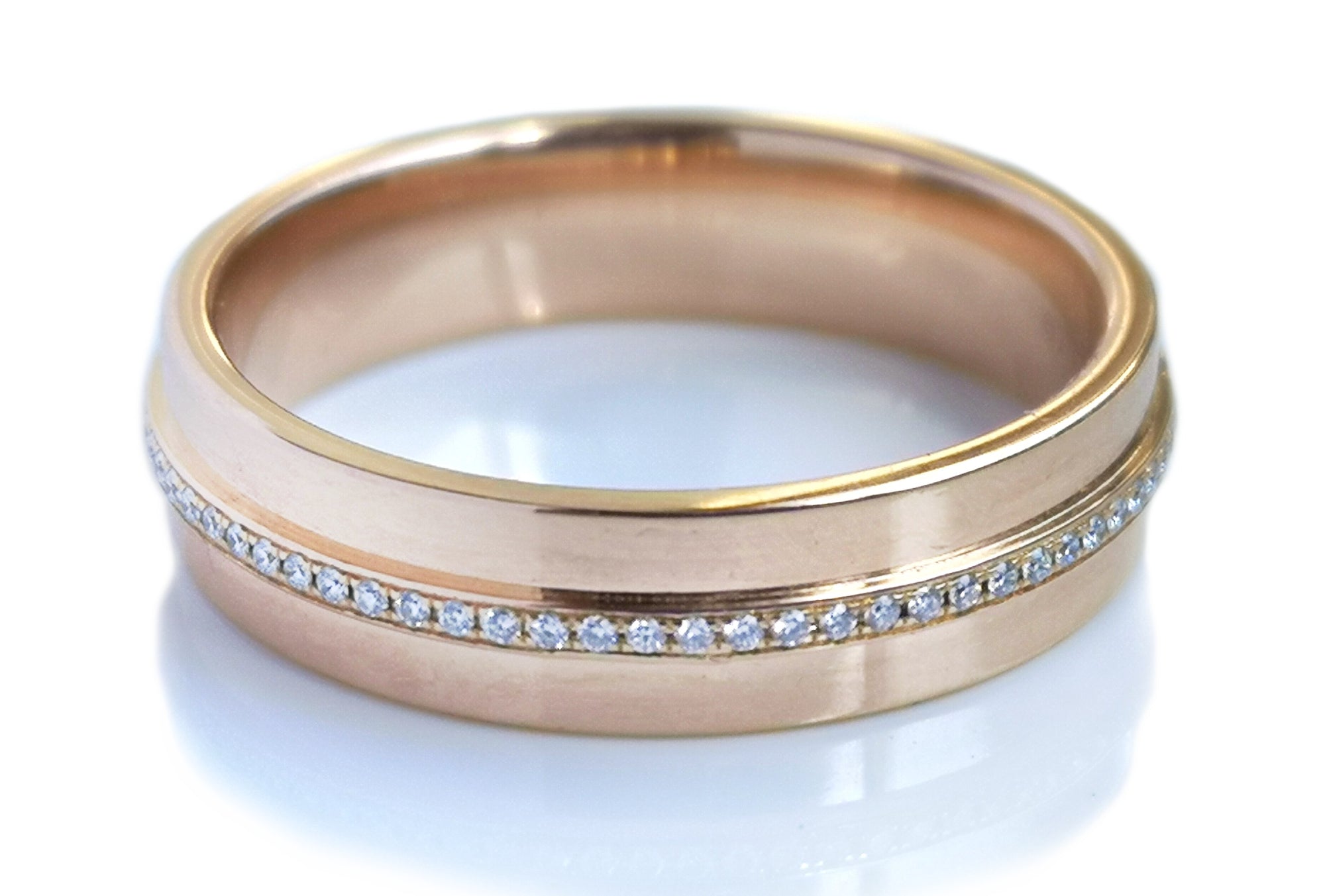 Tiffany & Co. T Wide Diamond Ring in Rose Gold, Size T / 10