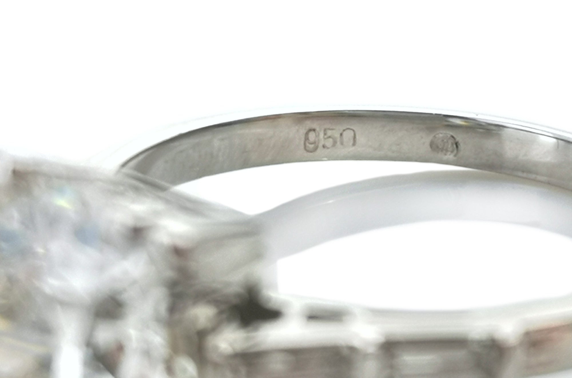 Art Deco 3.43ct M/I1 GIA Old Cut Diamond Engagement Ring