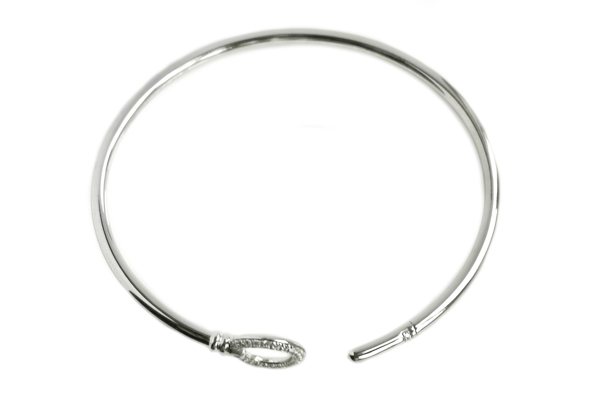 Tiffany & Co. Keys Wire Bracelet in 18k White Gold & Diamonds