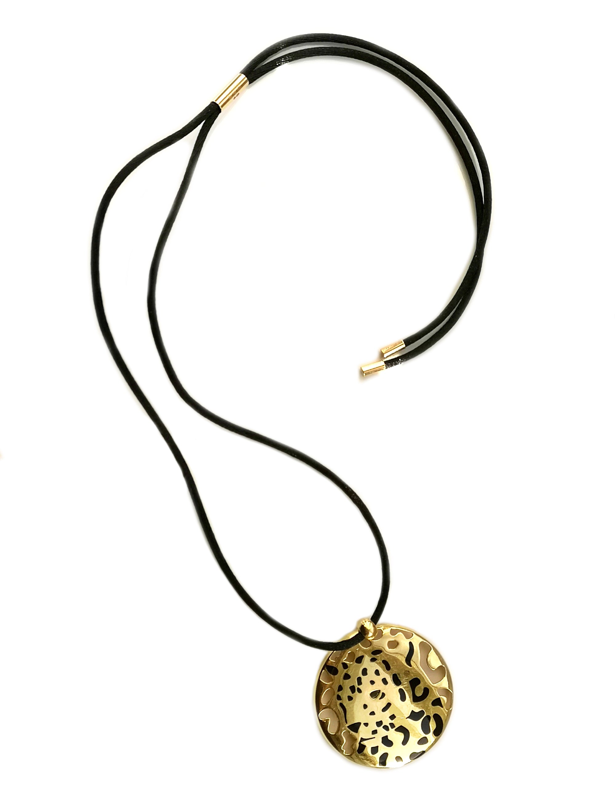 Cartier Panthere Disc Necklace 18k Gold