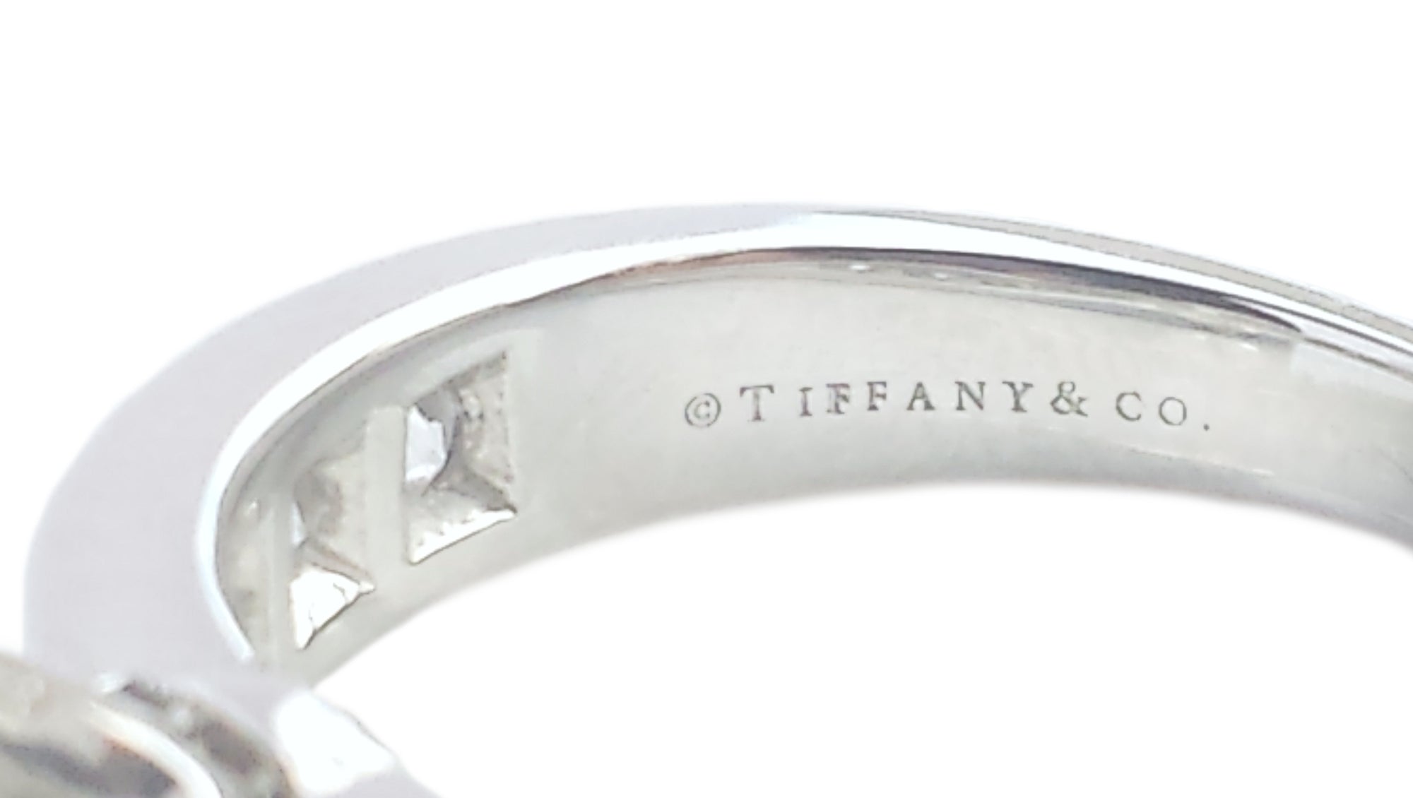 Tiffany & Co. 2.84tcw I/VVS2 Round Brilliant Diamond Engagement Ring with Side Stones