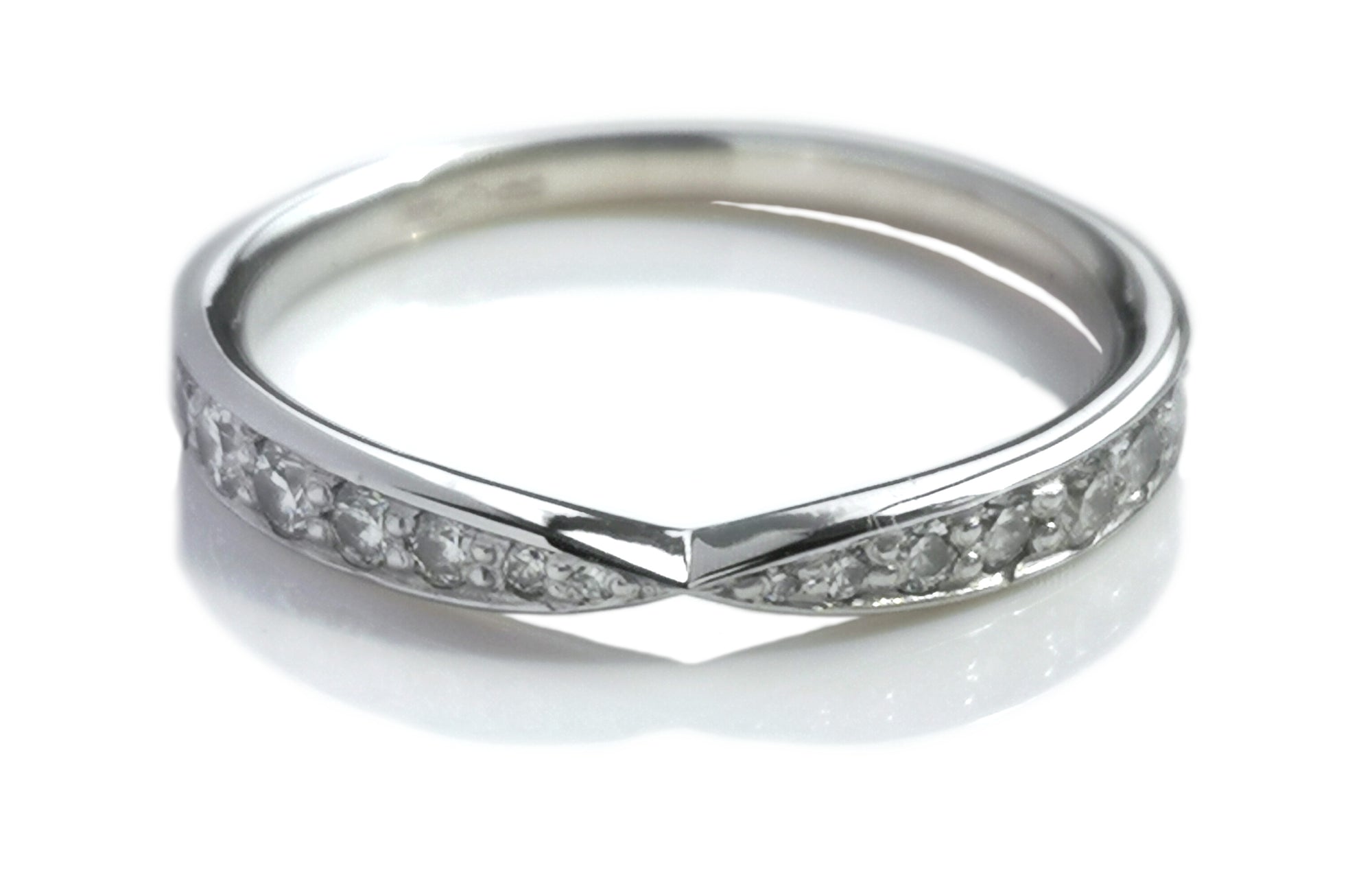 Tiffany Harmony Bead Set .23ct Diamond Ring SZ J RRP £2125