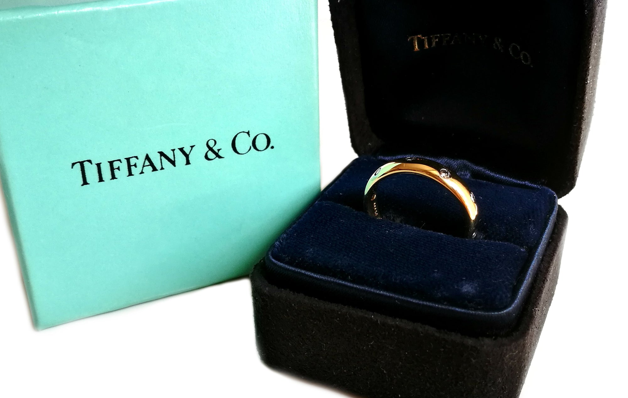 Tiffany & Co. Etoile Yellow Gold Ring, Size N 1/2
