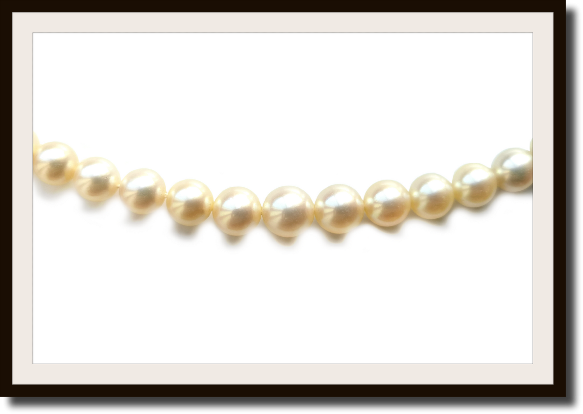 Vintage Graduated Cultured Pearl Necklace 18k Gold Clasp