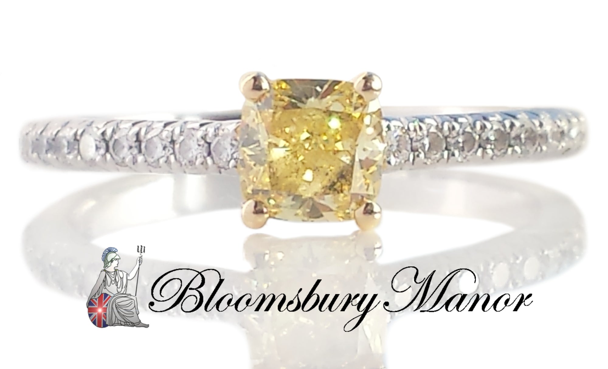 Tiffany & Co. 0.53ct FVY/VS1 Fancy Vivid Yellow 'Novo' Diamond Engagement Ring