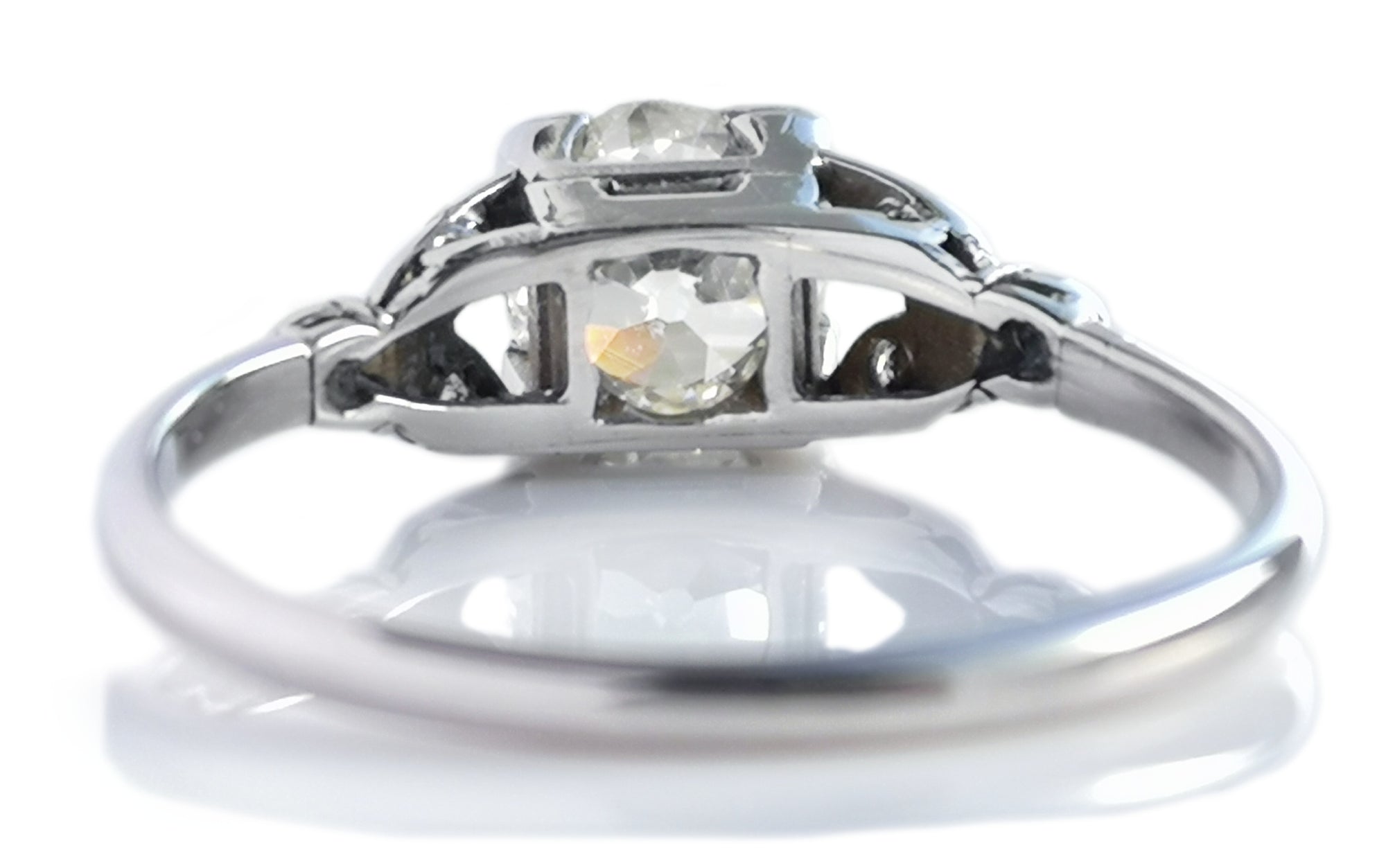 Mid-Century 1.00ct I/VS Old European Cut Diamond Engagement Ring