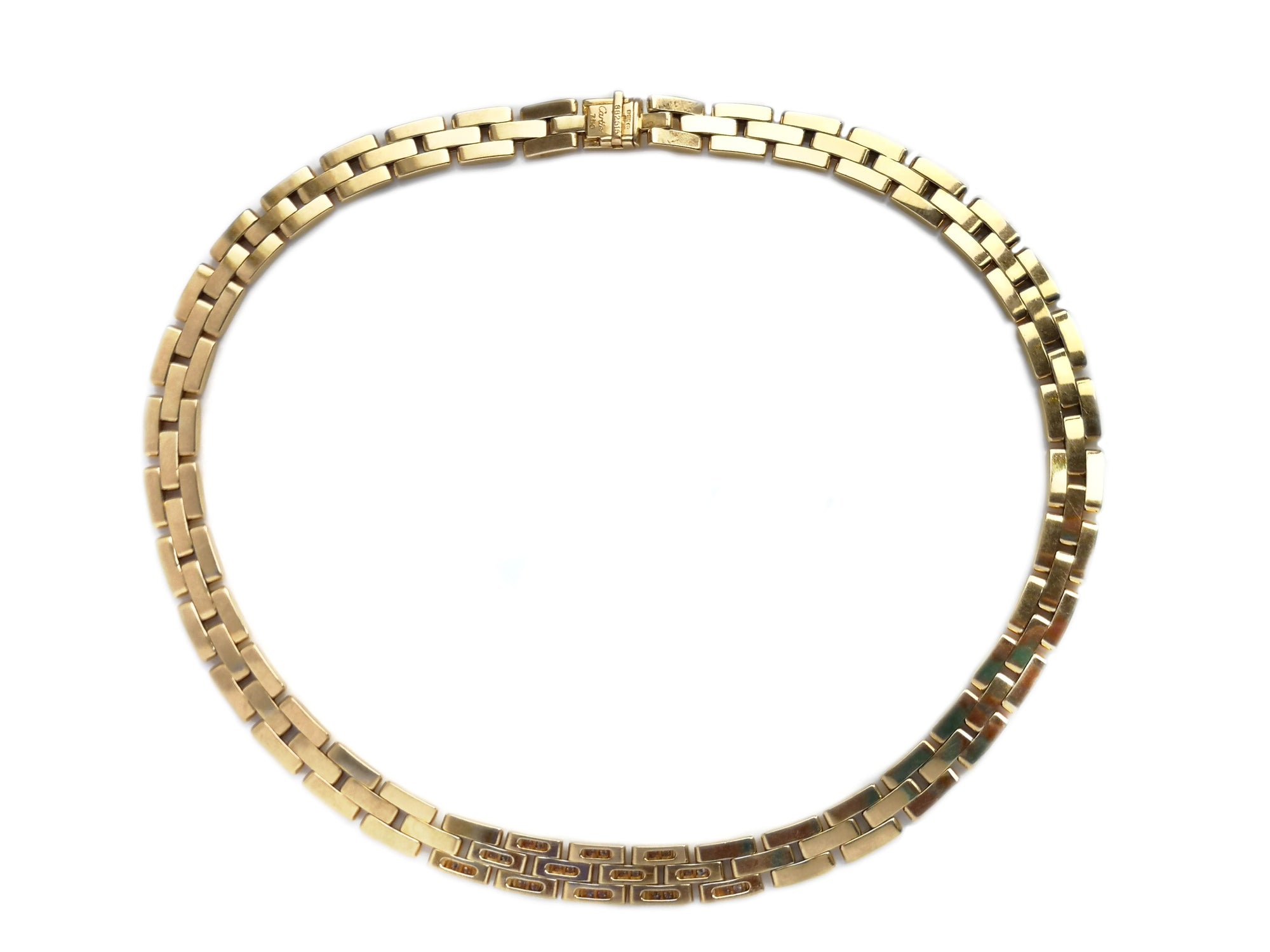 Vintage Cartier 1994 Maillon Panthere Tyrana 1.44ct Diamond Necklace