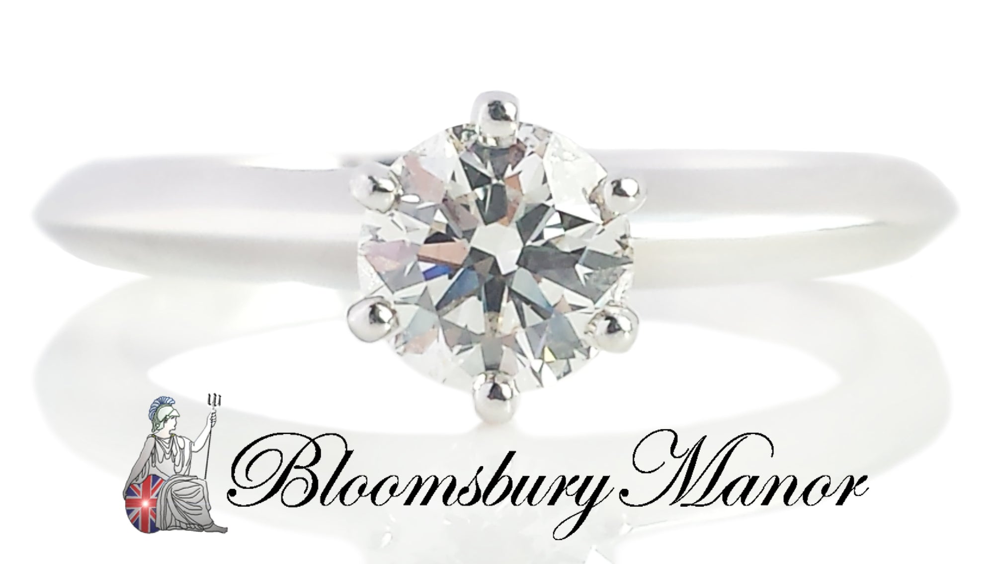 Tiffany & Co. 0.50ct I/VS1 Triple XXX Round Brilliant Cut Diamond Engagement Ring