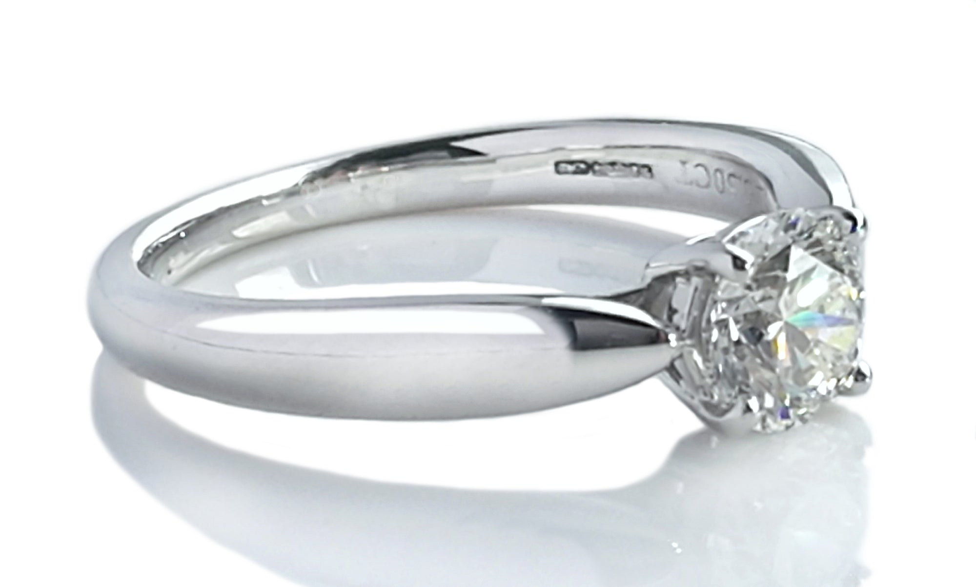 Tiffany & Co. 0.50ct F/VS1 Triple XXX Harmony Round Brilliant Cut Diamond Engagement Ring